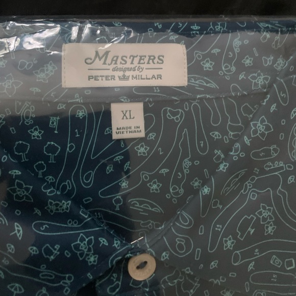 NWT Peter Millar Masters "course" shirt. Bought at the Masters. Rare - Picture 2 of 3